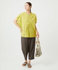 NGLHC12180 GIANNI LO GIUDICE(ジャンニ ロ ジュディチェ) [洗える・日本製]ナチュラルスムースパンツ ブラウン