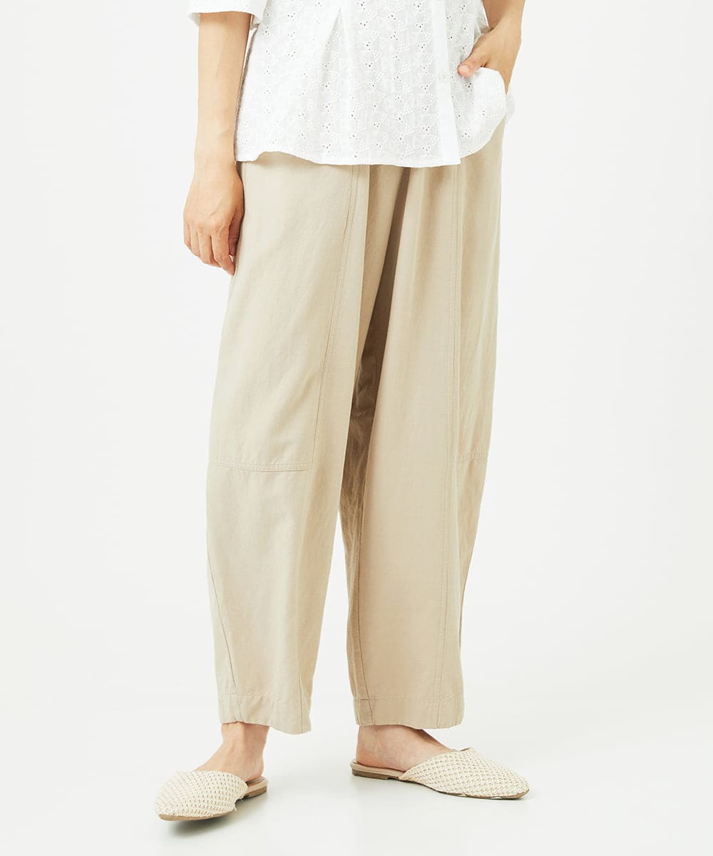 NGLHC13230 GIANNI LO GIUDICE [洗える]レーヨンコットンコクーンシルエットパンツ