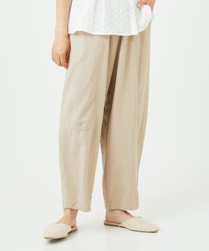 NGLHC13230 GIANNI LO GIUDICE [洗える]レーヨンコットンコクーンシルエットパンツ