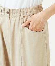 NGLHC13230 GIANNI LO GIUDICE(ジャンニ ロ ジュディチェ) [洗える]レーヨンコットンコクーンシルエットパンツ ベージュ