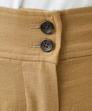 NGLHC23250 GIANNI LO GIUDICE(ジャンニ ロ ジュディチェ) [洗える]レーヨンナイロンリネンパンツ ブラウン