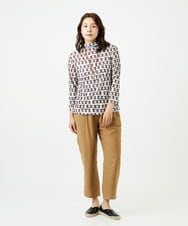NGLHC23250 GIANNI LO GIUDICE(ジャンニ ロ ジュディチェ) [洗える]レーヨンナイロンリネンパンツ ブラウン