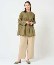 NGLHD01180 GIANNI LO GIUDICE(ジャンニ ロ ジュディチェ) [洗える・日本製]サバンナダブルクロスパンツ ベージュ