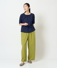 NGLHD05200 GIANNI LO GIUDICE(ジャンニ ロ ジュディチェ) [洗える]コットンシアサッカーパンツ グリーン