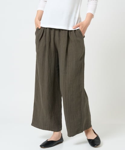 NGLHD66300 GIANNI LO GIUDICE [洗える]麻ストライプパンツ