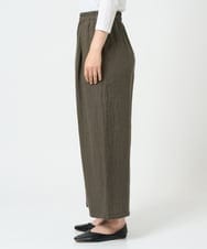 NGLHD66300 GIANNI LO GIUDICE(ジャンニ ロ ジュディチェ) [洗える]麻ストライプパンツ カーキ