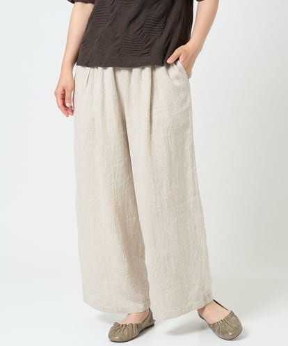 NGLHD66300 GIANNI LO GIUDICE [洗える]麻ストライプパンツ