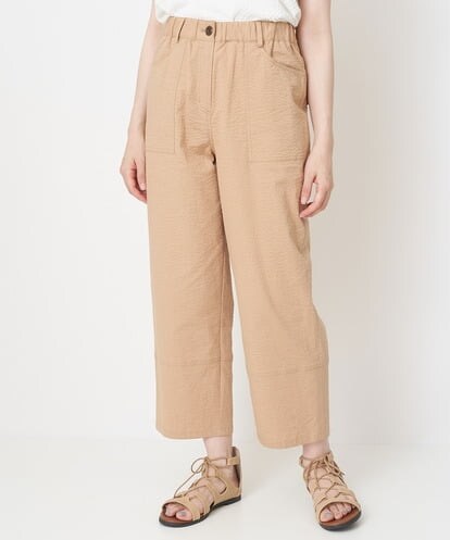 NGLHU22210 GIANNI LO GIUDICE [洗える・日本製]コットンサッカーストレッチパンツ