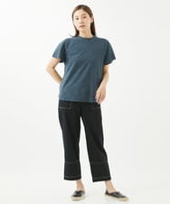 NGLHW01230 GIANNI LO GIUDICE(ジャンニ ロ ジュディチェ) [洗える・日本製]コットンリネンストライプパンツ ブラック