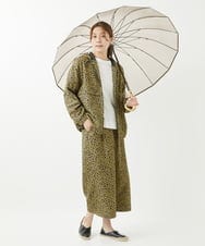 NGLHW07200 GIANNI LO GIUDICE(ジャンニ ロ ジュディチェ) [洗える・撥水加工]レインフラワープリントパンツ ネイビー×イエロー