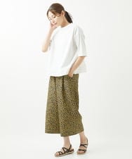 NGLHW07200 GIANNI LO GIUDICE(ジャンニ ロ ジュディチェ) [洗える・撥水加工]レインフラワープリントパンツ ネイビー×イエロー