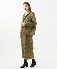 NGLHW07200 GIANNI LO GIUDICE(ジャンニ ロ ジュディチェ) [洗える・撥水加工]レインフラワープリントパンツ ネイビー×イエロー