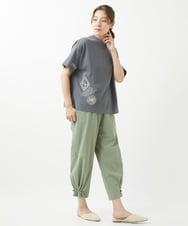 NGLHW08200 GIANNI LO GIUDICE(ジャンニ ロ ジュディチェ) [洗える・撥水加工]ナイロンライトクロスパンツ カーキ