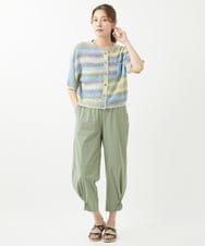 NGLHW08200 GIANNI LO GIUDICE(ジャンニ ロ ジュディチェ) [洗える・撥水加工]ナイロンライトクロスパンツ カーキ