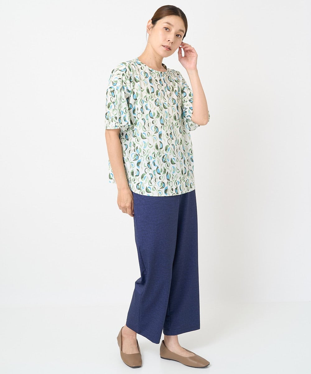 NGLHW20200 GIANNI LO GIUDICE(ジャンニ ロ ジュディチェ) [洗える・日本製]トゥーダンソフトパンツ ネイビー