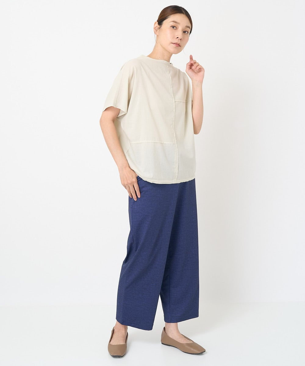 NGLHW20200 GIANNI LO GIUDICE(ジャンニ ロ ジュディチェ) [洗える・日本製]トゥーダンソフトパンツ ネイビー