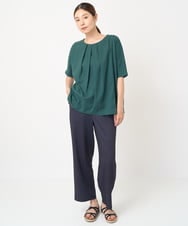 NGLHW20200 GIANNI LO GIUDICE(ジャンニ ロ ジュディチェ) [洗える・日本製]トゥーダンソフトパンツ ブラック