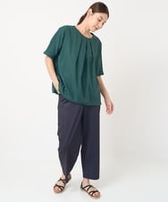 NGLHW20200 GIANNI LO GIUDICE(ジャンニ ロ ジュディチェ) [洗える・日本製]トゥーダンソフトパンツ ブラック