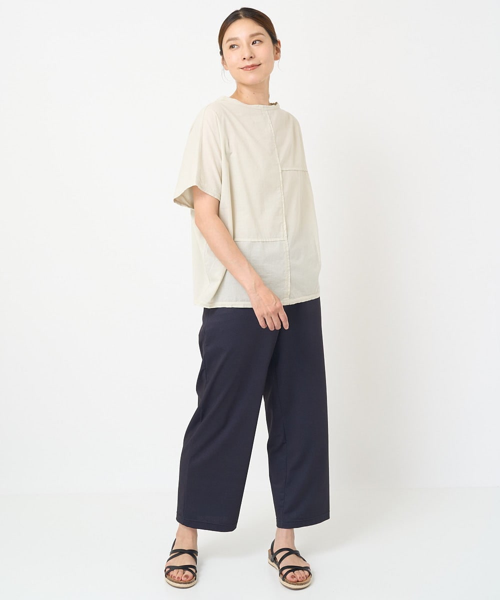 NGLHW20200 GIANNI LO GIUDICE(ジャンニ ロ ジュディチェ) [洗える・日本製]トゥーダンソフトパンツ ブラック