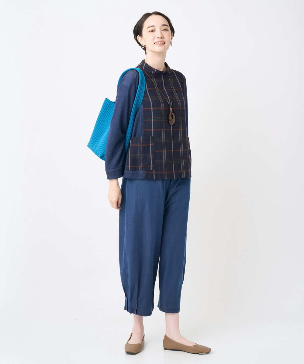 NGLJB21250 GIANNI LO GIUDICE(ジャンニ ロ ジュディチェ) [接触冷感・洗える]ビヨンドデニムデニムパンツ ネイビー