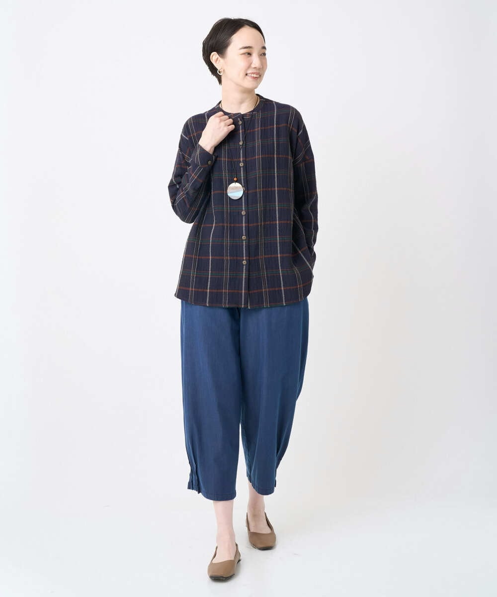 NGLJB21250 GIANNI LO GIUDICE(ジャンニ ロ ジュディチェ) [接触冷感・洗える]ビヨンドデニムデニムパンツ ネイビー