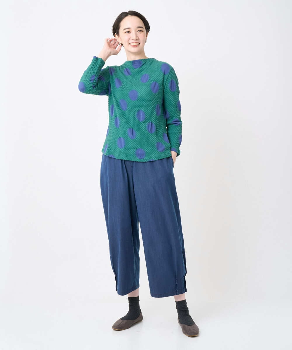 NGLJB21250 GIANNI LO GIUDICE(ジャンニ ロ ジュディチェ) [接触冷感・洗える]ビヨンドデニムデニムパンツ ネイビー