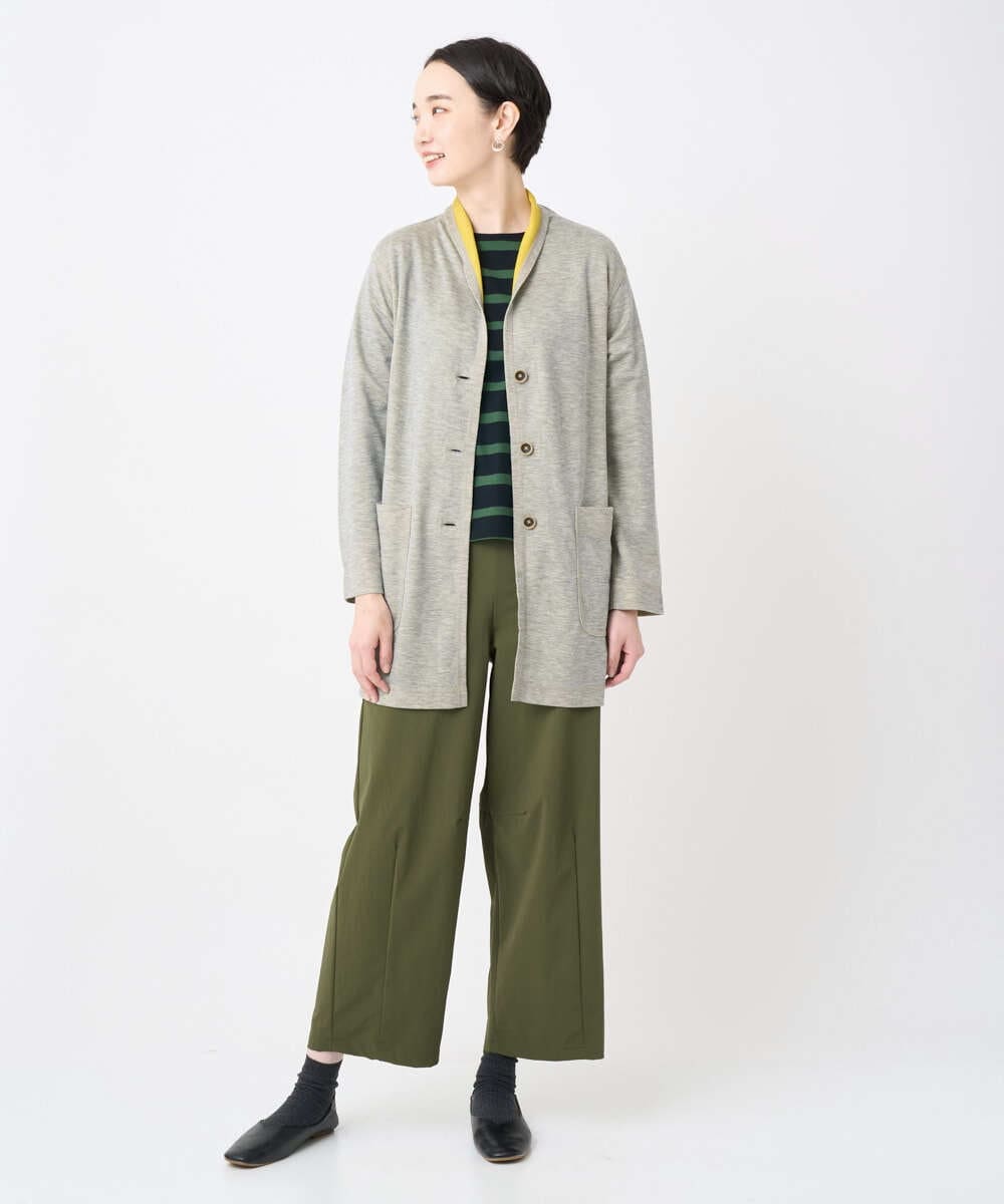 NGLJB25200 GIANNI LO GIUDICE(ジャンニ ロ ジュディチェ) [洗える・日本製]ナイロンライトクロスストレッチパンツ カーキ