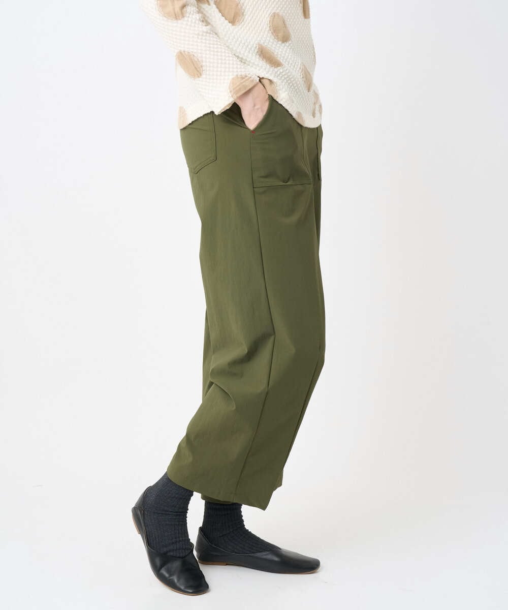 NGLJB25200 GIANNI LO GIUDICE(ジャンニ ロ ジュディチェ) [洗える・日本製]ナイロンライトクロスストレッチパンツ カーキ