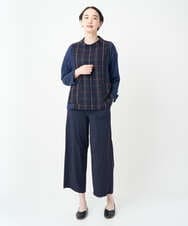 NGLJB25200 GIANNI LO GIUDICE(ジャンニ ロ ジュディチェ) [洗える・日本製]ナイロンライトクロスストレッチパンツ ネイビー