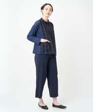 NGLJB25200 GIANNI LO GIUDICE(ジャンニ ロ ジュディチェ) [洗える・日本製]ナイロンライトクロスストレッチパンツ ネイビー