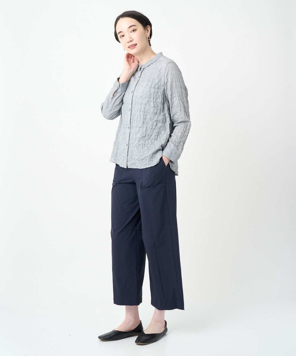 NGLJB25200 GIANNI LO GIUDICE(ジャンニ ロ ジュディチェ) [洗える・日本製]ナイロンライトクロスストレッチパンツ ネイビー