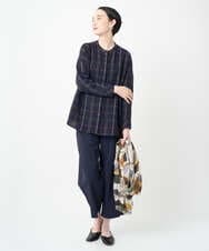 NGLJB25200 GIANNI LO GIUDICE(ジャンニ ロ ジュディチェ) [洗える・日本製]ナイロンライトクロスストレッチパンツ ネイビー