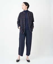 NGLJB25200 GIANNI LO GIUDICE(ジャンニ ロ ジュディチェ) [洗える・日本製]ナイロンライトクロスストレッチパンツ ネイビー