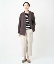 NGLJB25200 GIANNI LO GIUDICE(ジャンニ ロ ジュディチェ) [洗える・日本製]ナイロンライトクロスストレッチパンツ ベージュ