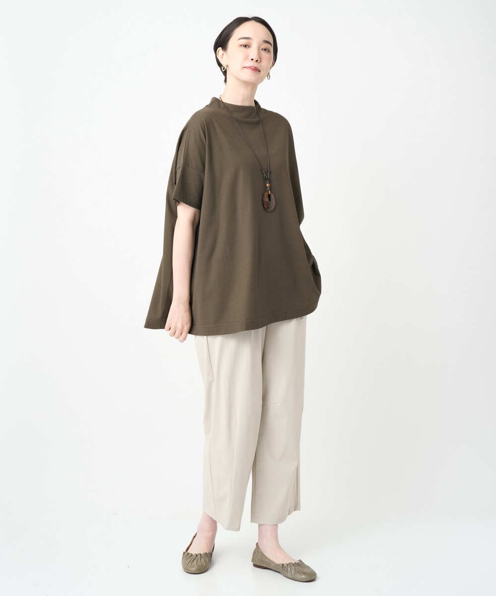 NGLJB25200 GIANNI LO GIUDICE(ジャンニ ロ ジュディチェ) [洗える・日本製]ナイロンライトクロスストレッチパンツ ベージュ