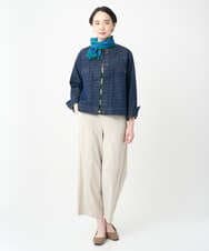 NGLJB25200 GIANNI LO GIUDICE(ジャンニ ロ ジュディチェ) [洗える・日本製]ナイロンライトクロスストレッチパンツ ベージュ