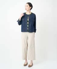 NGLJB25200 GIANNI LO GIUDICE(ジャンニ ロ ジュディチェ) [洗える・日本製]ナイロンライトクロスストレッチパンツ ベージュ
