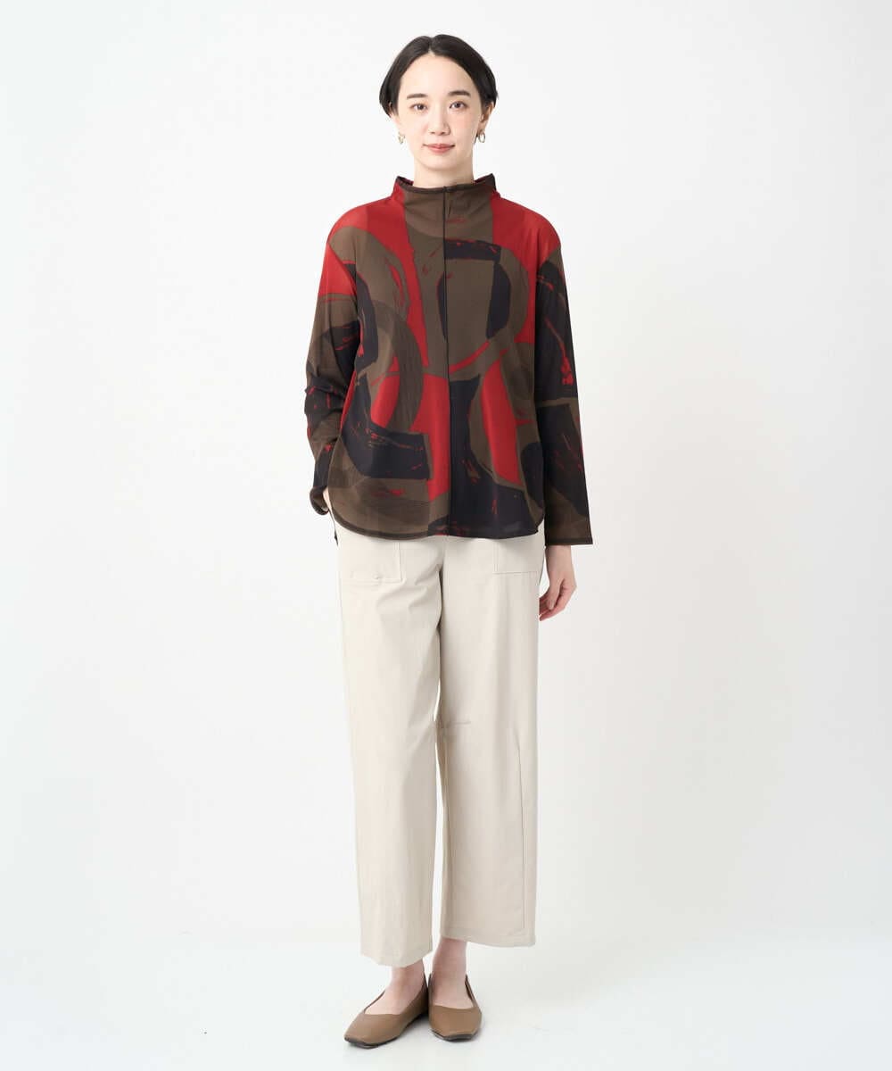 NGLJB25200 GIANNI LO GIUDICE(ジャンニ ロ ジュディチェ) [洗える・日本製]ナイロンライトクロスストレッチパンツ ベージュ