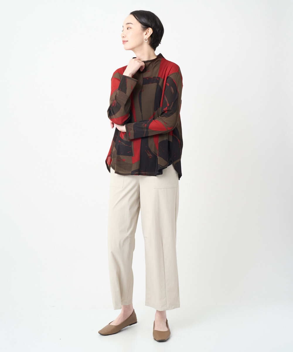 NGLJB25200 GIANNI LO GIUDICE(ジャンニ ロ ジュディチェ) [洗える・日本製]ナイロンライトクロスストレッチパンツ ベージュ