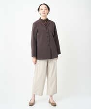 NGLJB25200 GIANNI LO GIUDICE(ジャンニ ロ ジュディチェ) [洗える・日本製]ナイロンライトクロスストレッチパンツ ベージュ