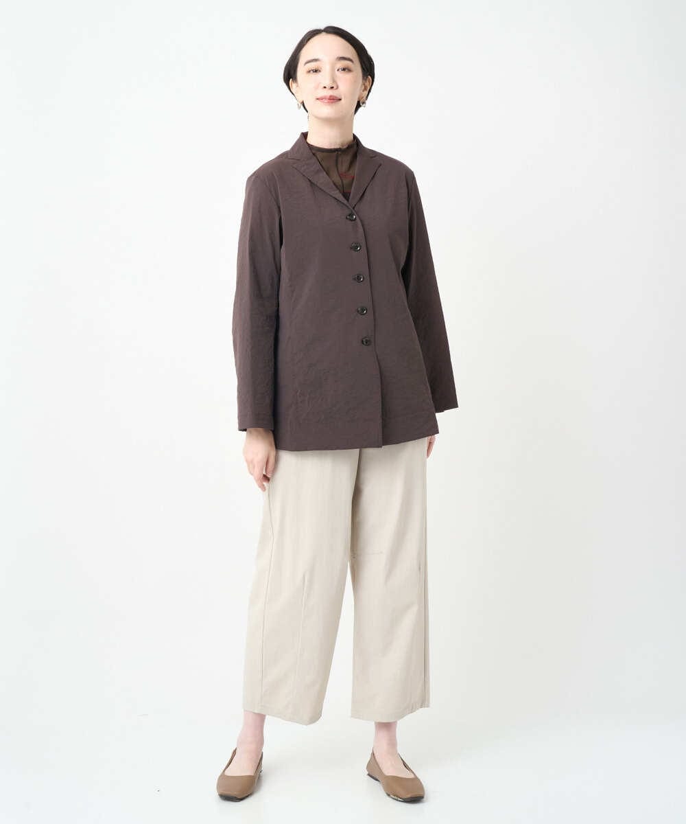 NGLJB25200 GIANNI LO GIUDICE(ジャンニ ロ ジュディチェ) [洗える・日本製]ナイロンライトクロスストレッチパンツ ベージュ