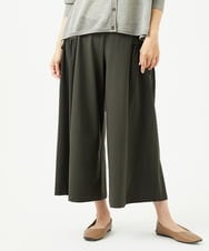 NGLJC28250 GIANNI LO GIUDICE(ジャンニ ロ ジュディチェ) [洗える・日本製]エアシルキーワイドパンツ カーキ