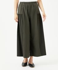 NGLJC28250 GIANNI LO GIUDICE(ジャンニ ロ ジュディチェ) [洗える・日本製]エアシルキーワイドパンツ カーキ