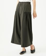 NGLJC28250 GIANNI LO GIUDICE(ジャンニ ロ ジュディチェ) [洗える・日本製]エアシルキーワイドパンツ カーキ