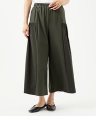 NGLJC28250 GIANNI LO GIUDICE(ジャンニ ロ ジュディチェ) [洗える・日本製]エアシルキーワイドパンツ カーキ