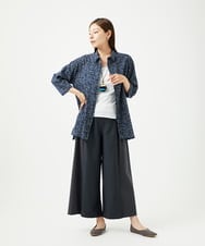 NGLJC28250 GIANNI LO GIUDICE(ジャンニ ロ ジュディチェ) [洗える・日本製]エアシルキーワイドパンツ ダークグレー
