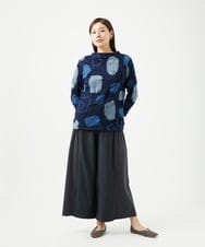 NGLJC28250 GIANNI LO GIUDICE(ジャンニ ロ ジュディチェ) [洗える・日本製]エアシルキーワイドパンツ ダークグレー