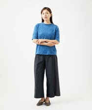 NGLJC28250 GIANNI LO GIUDICE(ジャンニ ロ ジュディチェ) [洗える・日本製]エアシルキーワイドパンツ ダークグレー