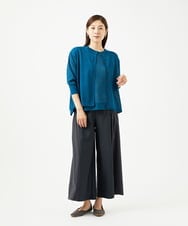 NGLJC28250 GIANNI LO GIUDICE(ジャンニ ロ ジュディチェ) [洗える・日本製]エアシルキーワイドパンツ ダークグレー