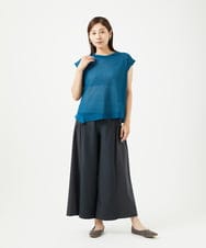 NGLJC28250 GIANNI LO GIUDICE(ジャンニ ロ ジュディチェ) [洗える・日本製]エアシルキーワイドパンツ ダークグレー
